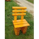 Zahradní židle dřevěná - srubová