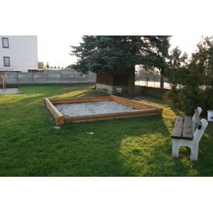 Dětské pískoviště 4x4m kulatina 12cm
