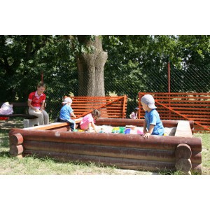 Dětské pískoviště 2x2m kulatina 16cm